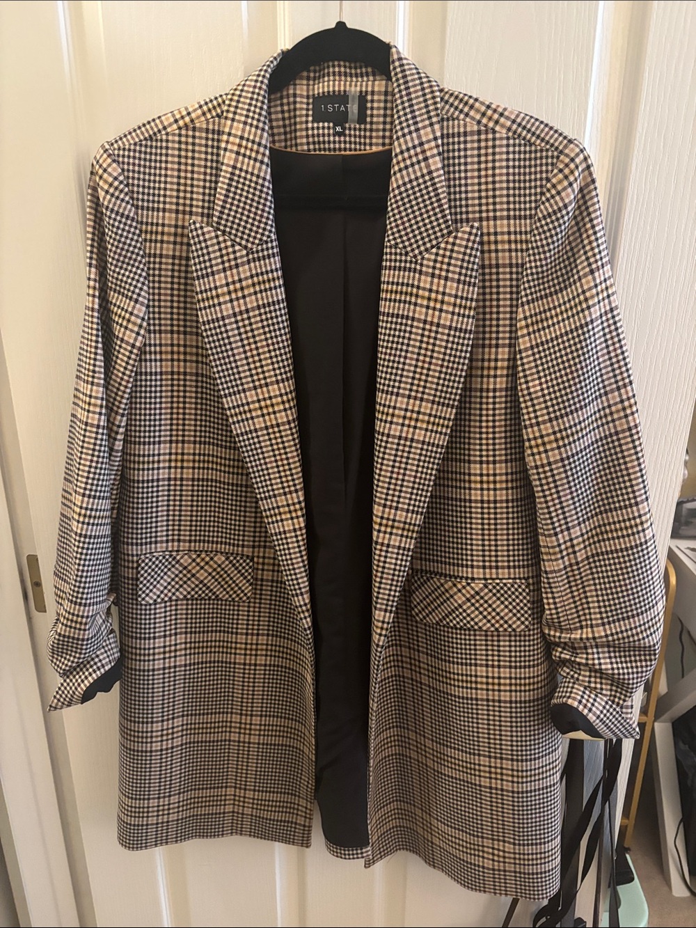 1. STATE | Plaid Blazer Jacket, size XL